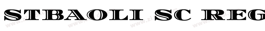 stbaoli sc regular字体转换